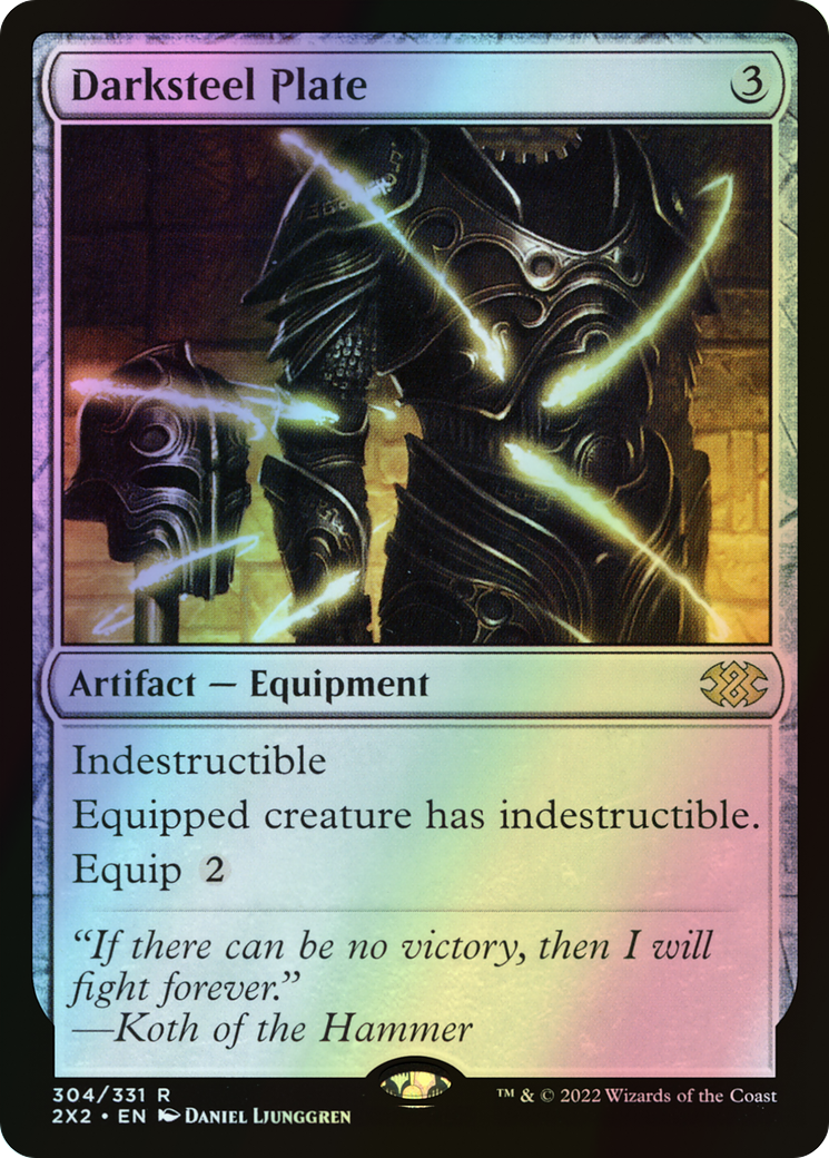 Darksteel Plate (2X2) #304 [EN/F] s/o