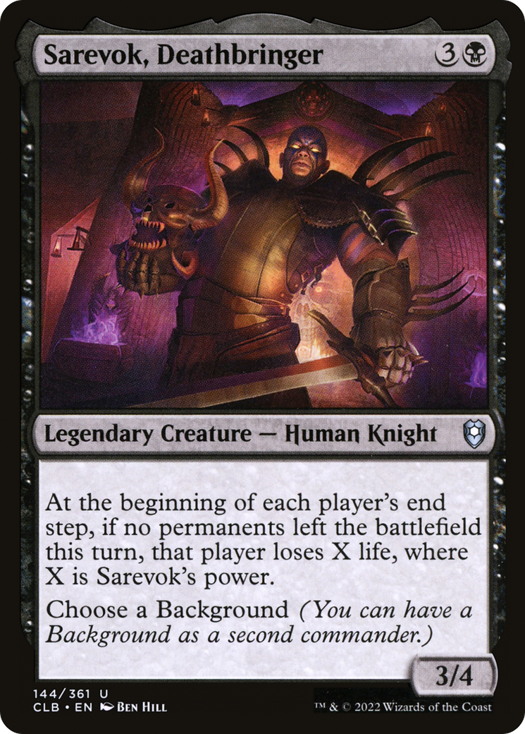 Sarevok, Deathbringer (CLB) #144 [EN/N]