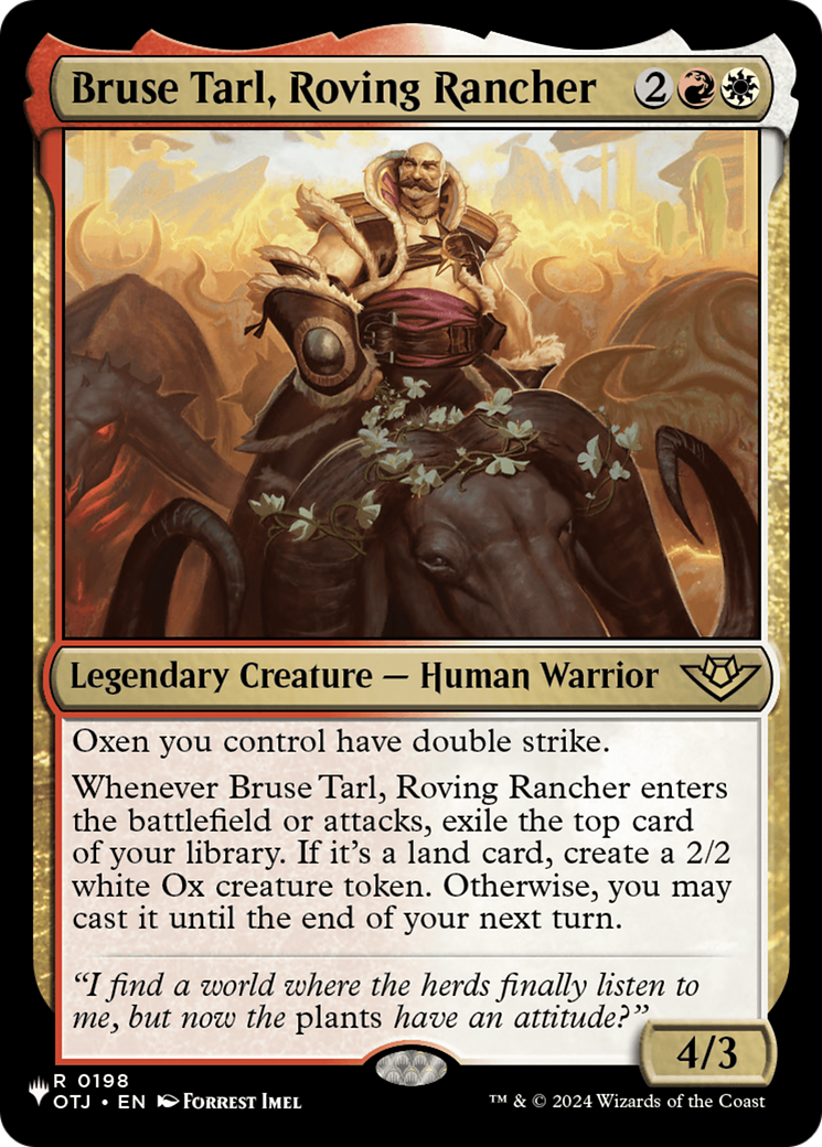 Bruse Tarl, Roving Rancher (PLST) #OTJ-198 [EN/N]