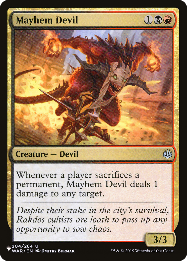 Mayhem Devil (PLST) #WAR-204 [EN/N]
