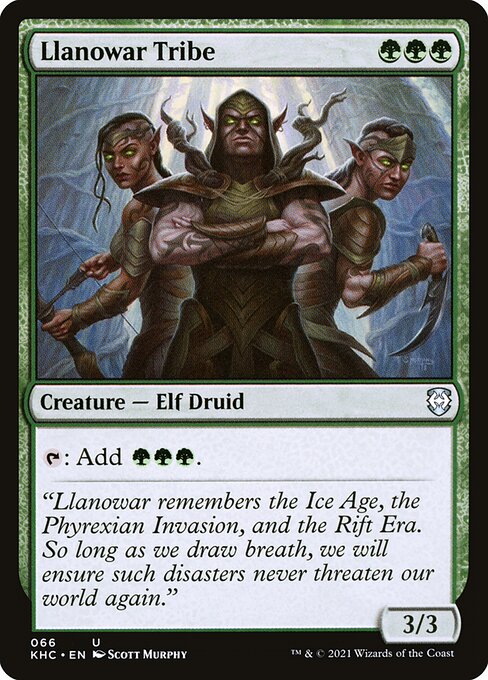 Llanowar Tribe (KHC) #66 [EN/N] s/o
