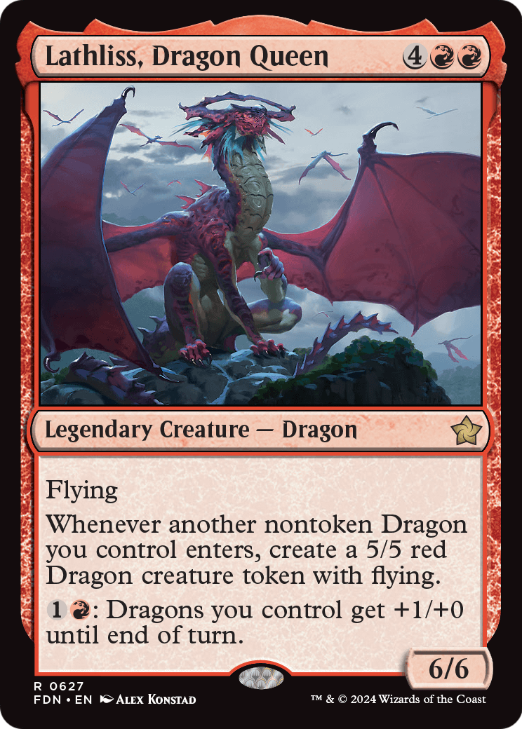 Lathliss, Dragon Queen (FDN) #627 [EN/N]