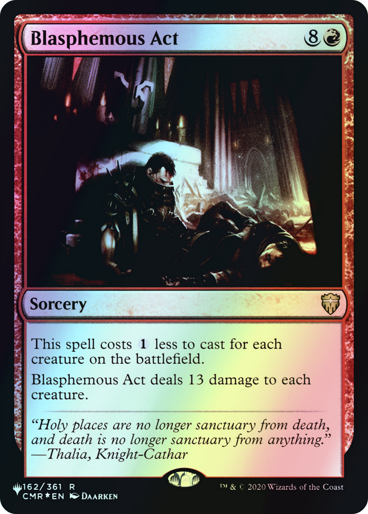 Blasphemous Act (PLST) #CMR-162 [EN/F] s/o