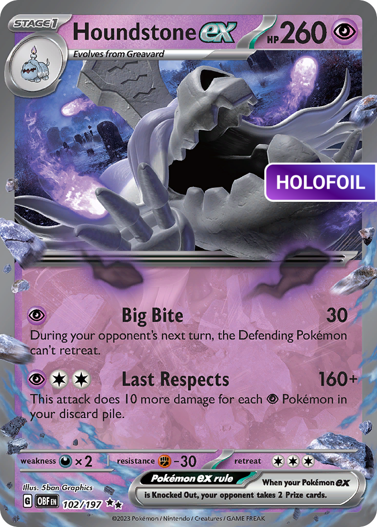 Houndstone ex (OBF) #102 [EN/H]