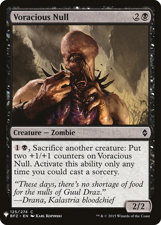 Voracious Null (PLST) #BFZ-125 [EN/N]