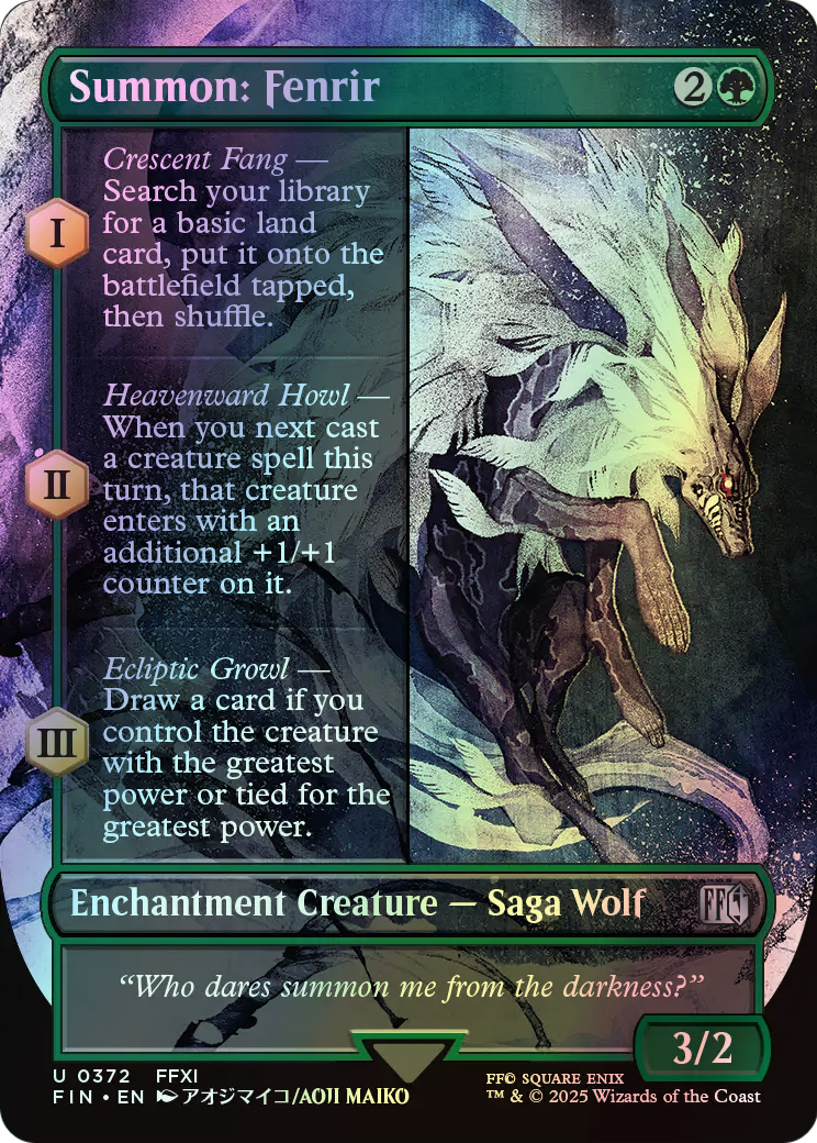 Summon: Fenrir (FIN) #372 [EN/F] s/o