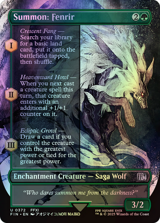 Summon: Fenrir (FIN) #372 [EN/F] s/o