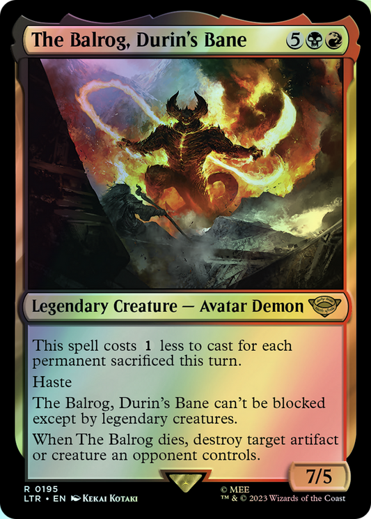 The Balrog, Durin's Bane (LTR) #195 [EN/F]