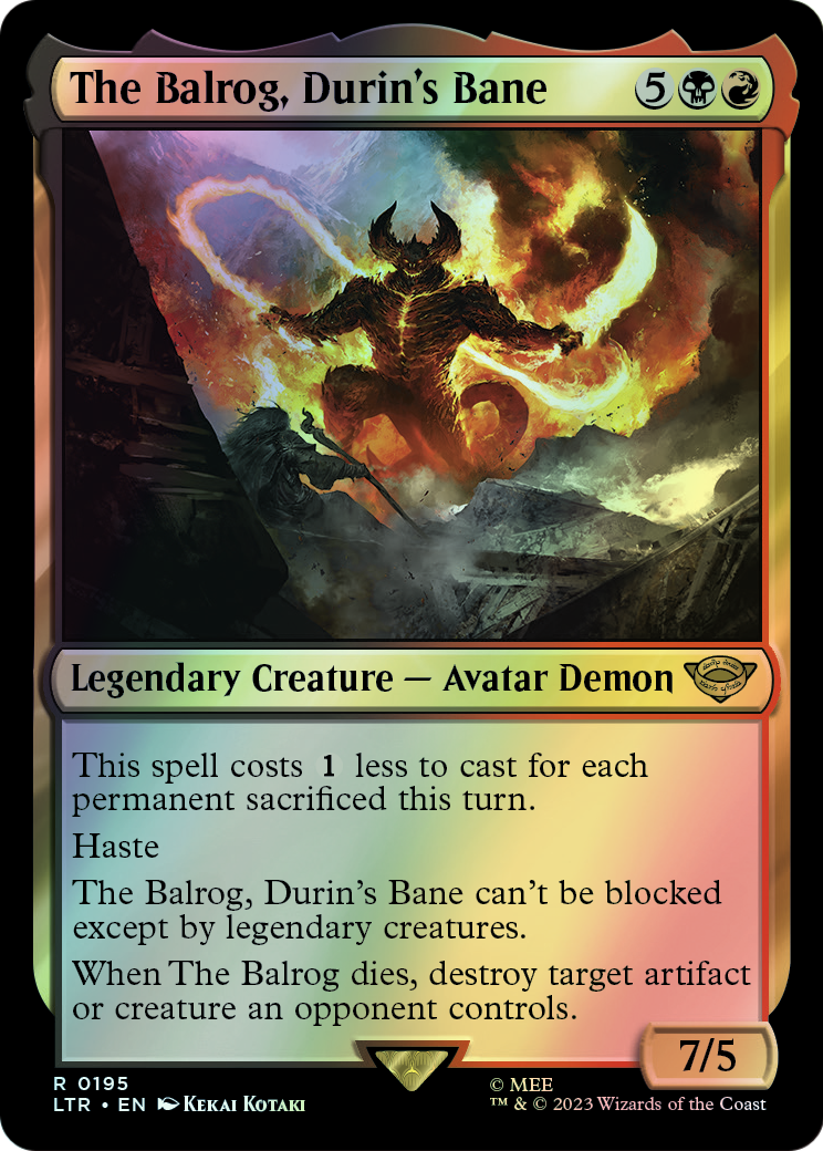 The Balrog, Durin's Bane (LTR) #195 [EN/F] s/o