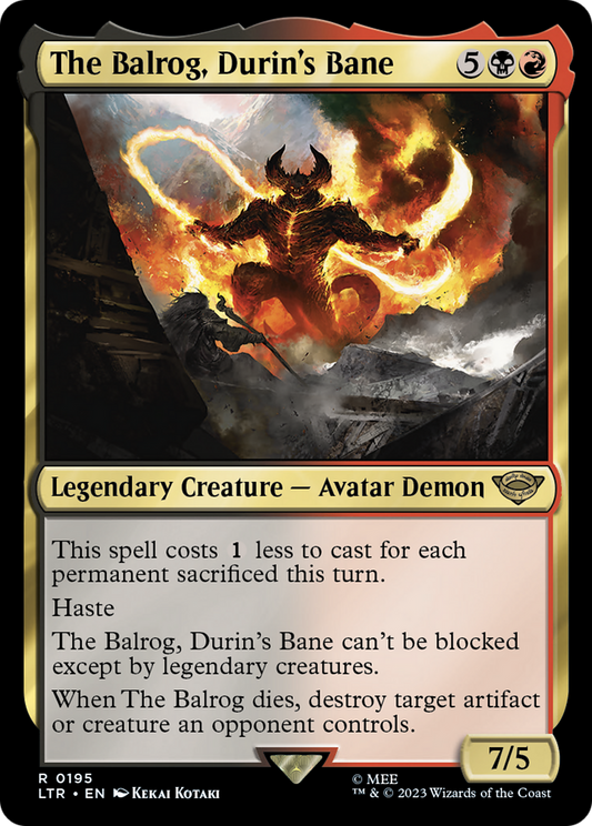 The Balrog, Durin's Bane (LTR) #195 [EN/N]