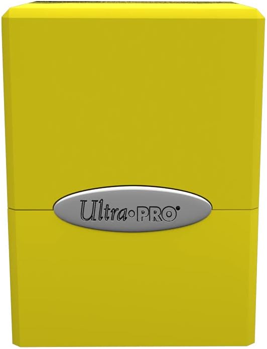 SATIN CUBE DECK BOX ULTRA PRO- LEMON YELLOW