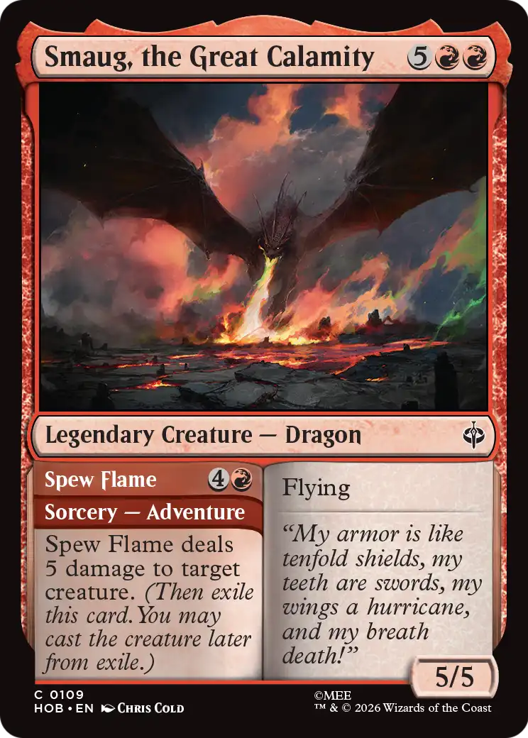 Smaug, the Great Calamity // Spew Flame (HOB) #109 [EN/N]
