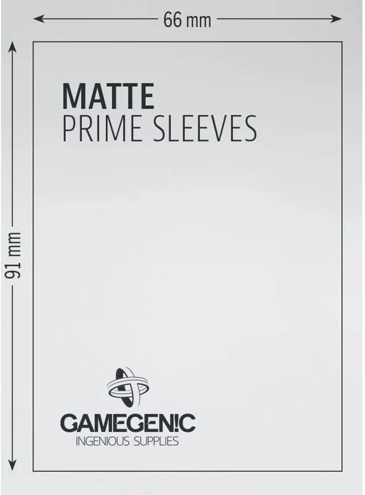 Gamegenic Prime Sleeves Matte:  Yellow (100)