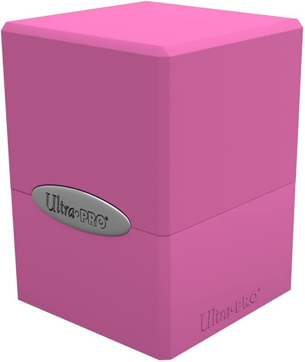 SATIN CUBE DECK BOX ULTRA PRO- HOT PINK