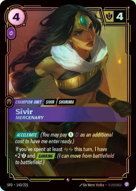Sivir - Mercenary (SFD) #143 [EN/F] s/o