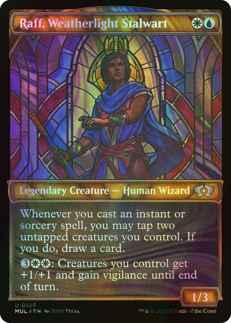Raff, Weatherlight Stalwart - Halo Foil (MUL) #186 [EN/F]