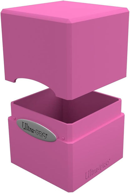 SATIN CUBE DECK BOX ULTRA PRO- HOT PINK