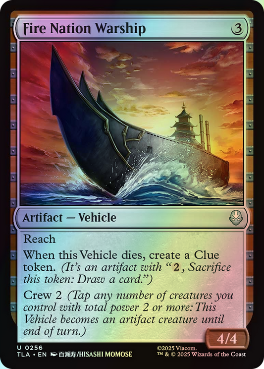 Fire Nation Warship (TLA) #256 [EN/F] s/o