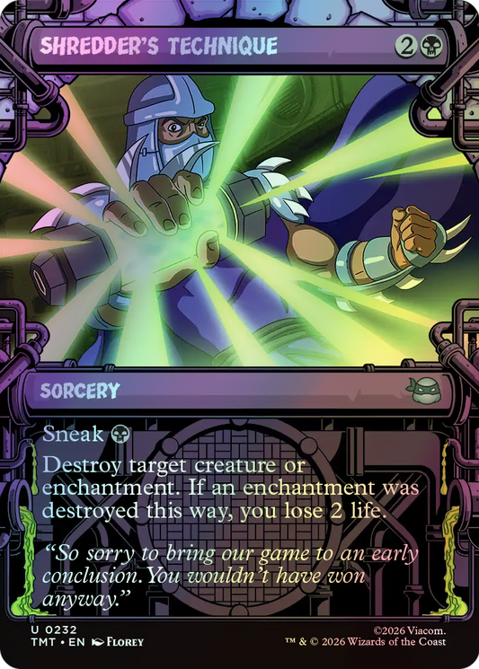 Shredder's Technique (TMT) #232 [EN/F] s/o