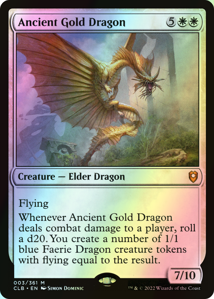 Ancient Gold Dragon (CLB) #3 [EN/F] s/o