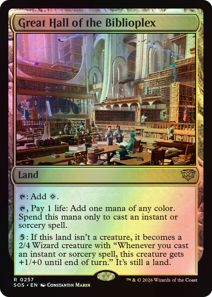 Great Hall of the Biblioplex (SOS) #257 [EN/F] s/o