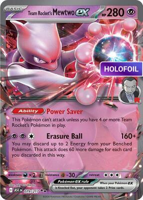 Team Rocket's Mewtwo ex - 079/217 (ASC) #079 [EN/H] s/o