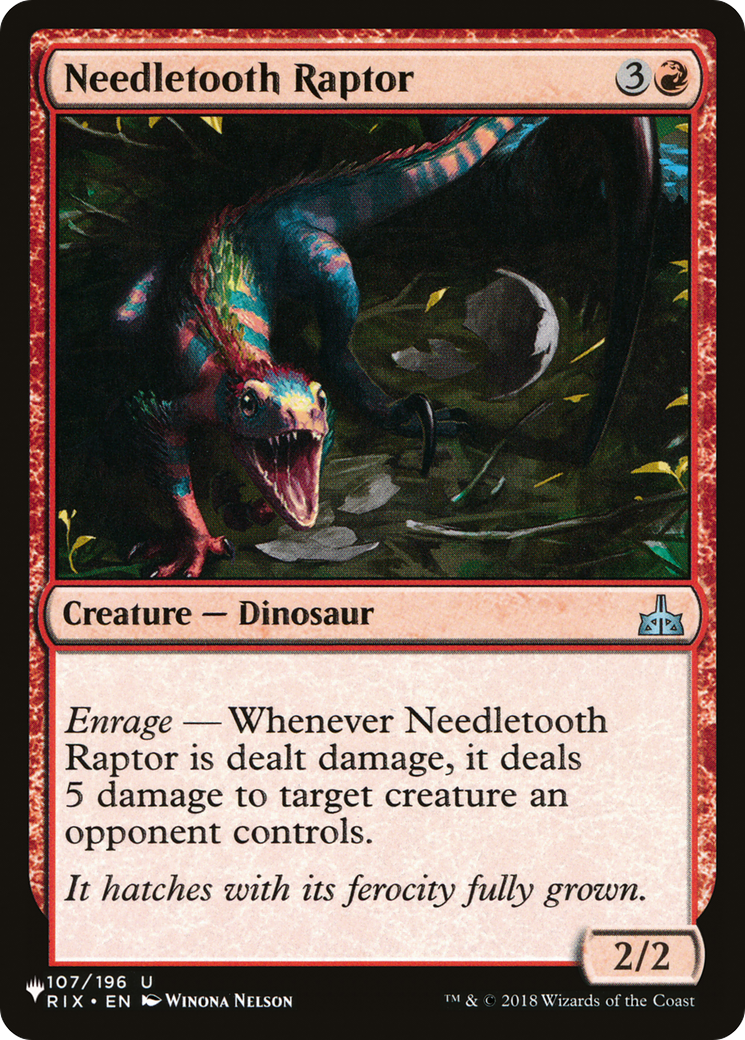 Needletooth Raptor (PLST) #RIX-107 [EN/N]