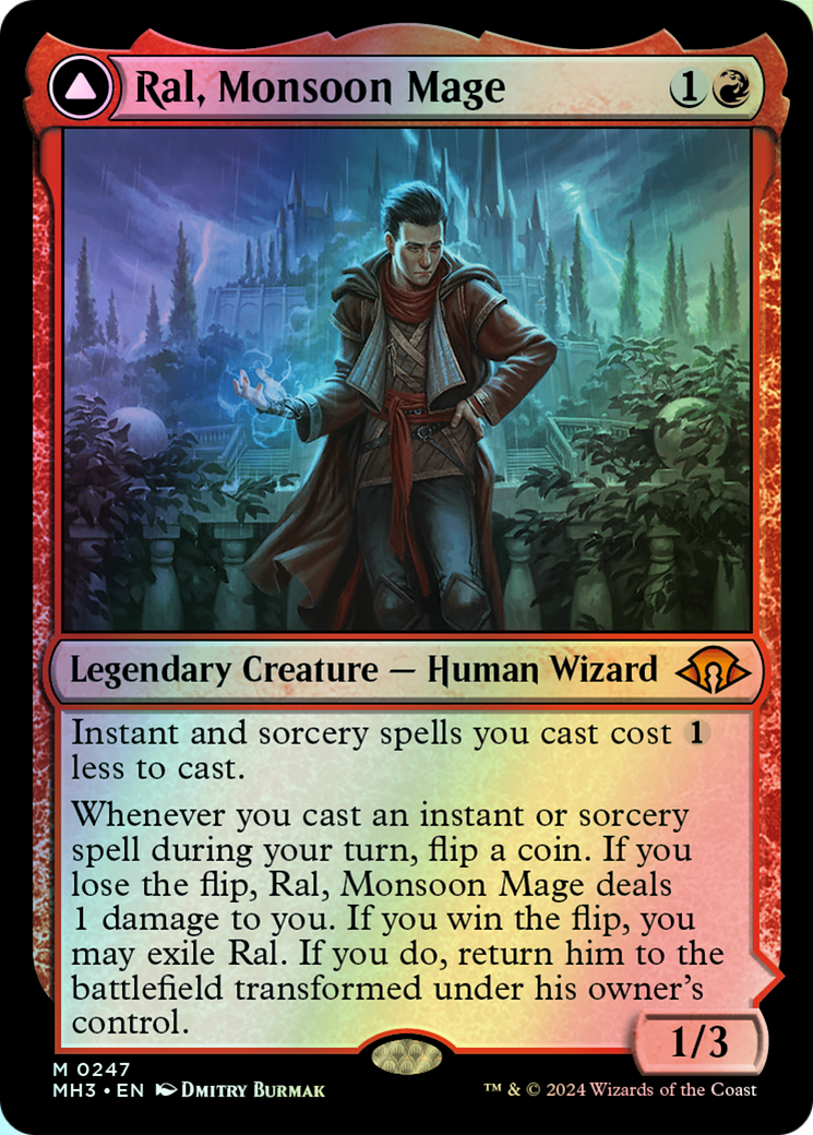 Ral, Monsoon Mage // Ral, Leyline Prodigy (MH3) #247 [EN/F] s/o