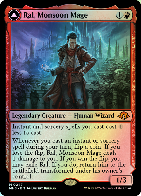 Ral, Monsoon Mage // Ral, Leyline Prodigy (MH3) #247 [EN/F] s/o
