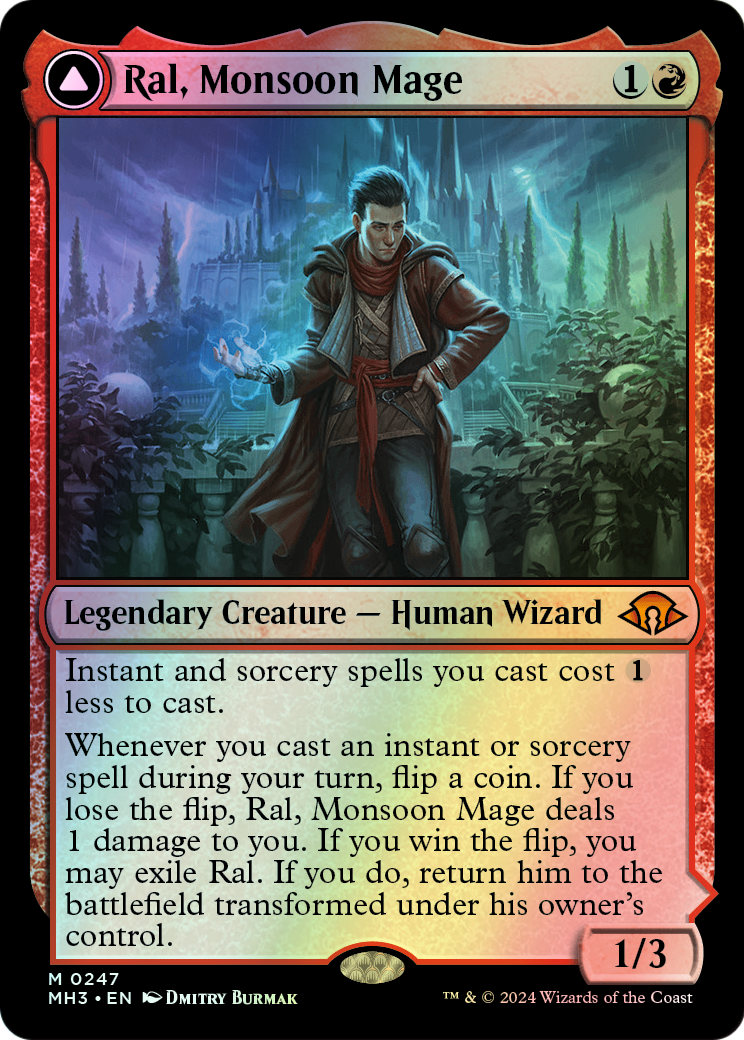 Ral, Monsoon Mage // Ral, Leyline Prodigy (MH3) #247 [EN/F] s/o