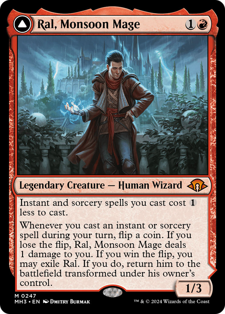 Ral, Monsoon Mage // Ral, Leyline Prodigy (MH3) #247 [EN/N] s/o