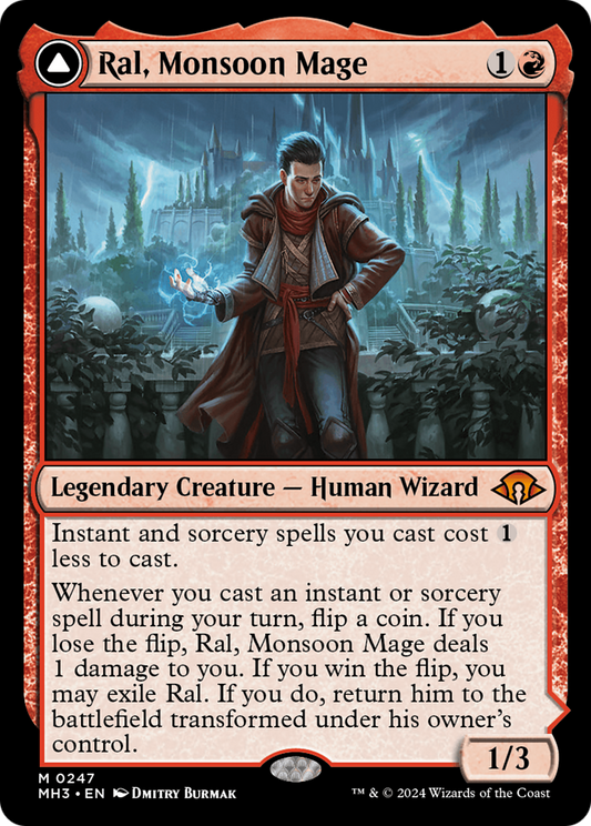 Ral, Monsoon Mage // Ral, Leyline Prodigy (MH3) #247 [EN/N] s/o