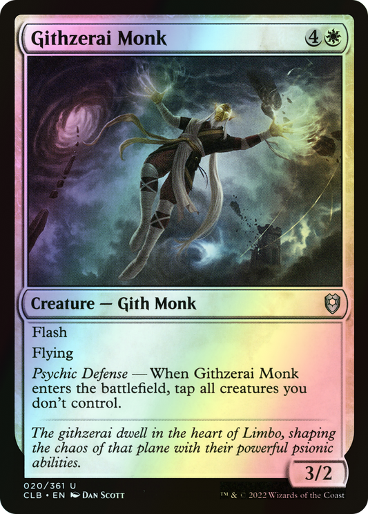 Githzerai Monk (CLB) #20 [EN/F] s/o