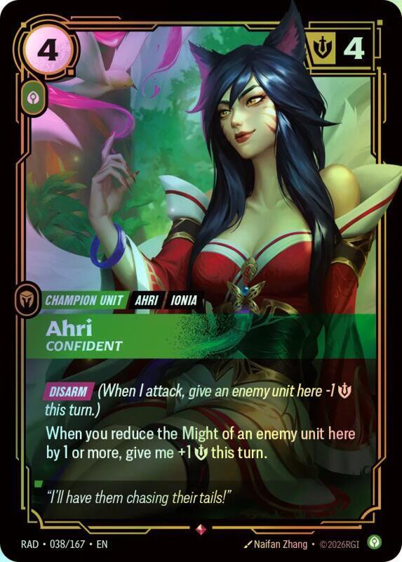 Ahri, Confident (RAD) #038 [EN/F]
