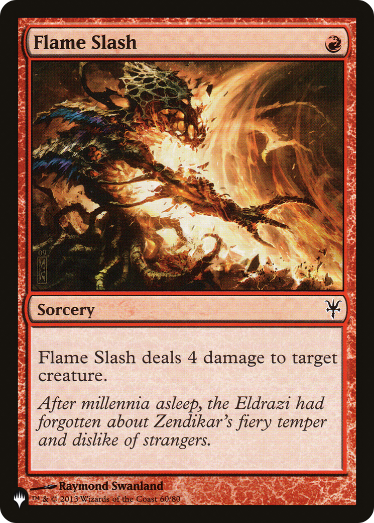 Flame Slash (PLST) #DDK-60 [EN/N] s/o
