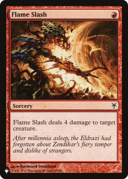 Flame Slash (PLST) #DDK-60 [EN/N] s/o