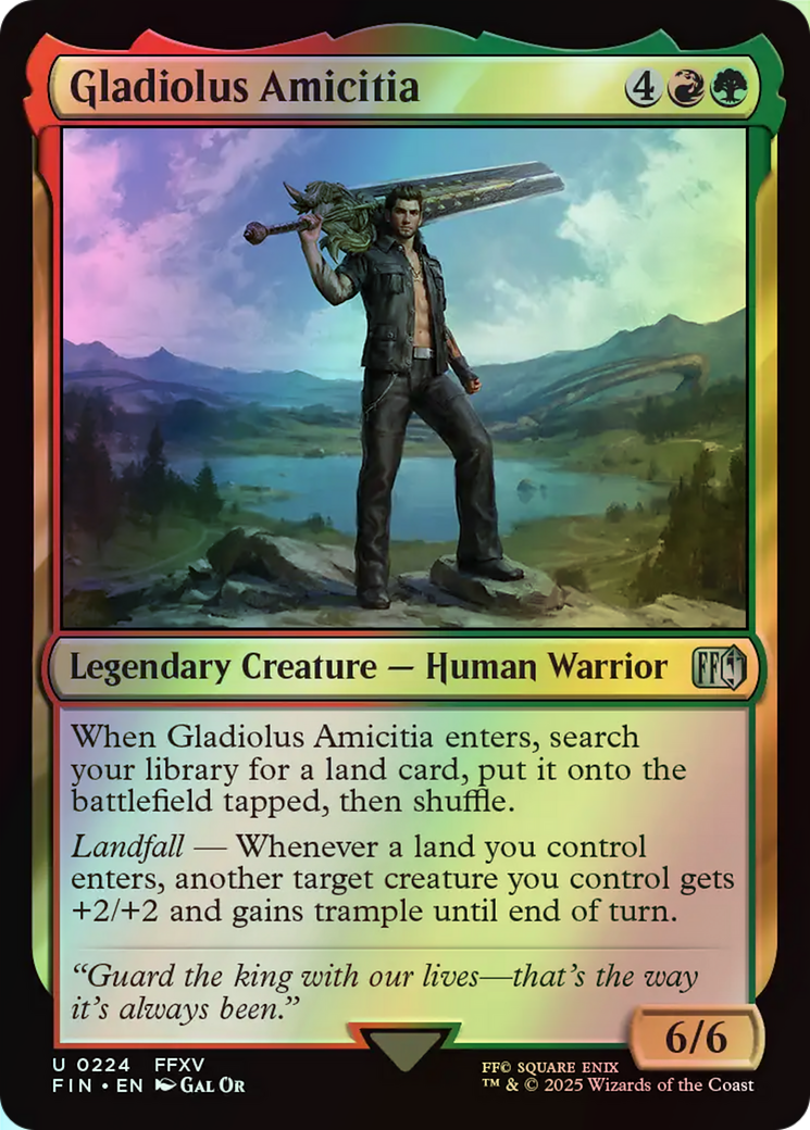 Gladiolus Amicitia (FIN) #224 [EN/F] s/o