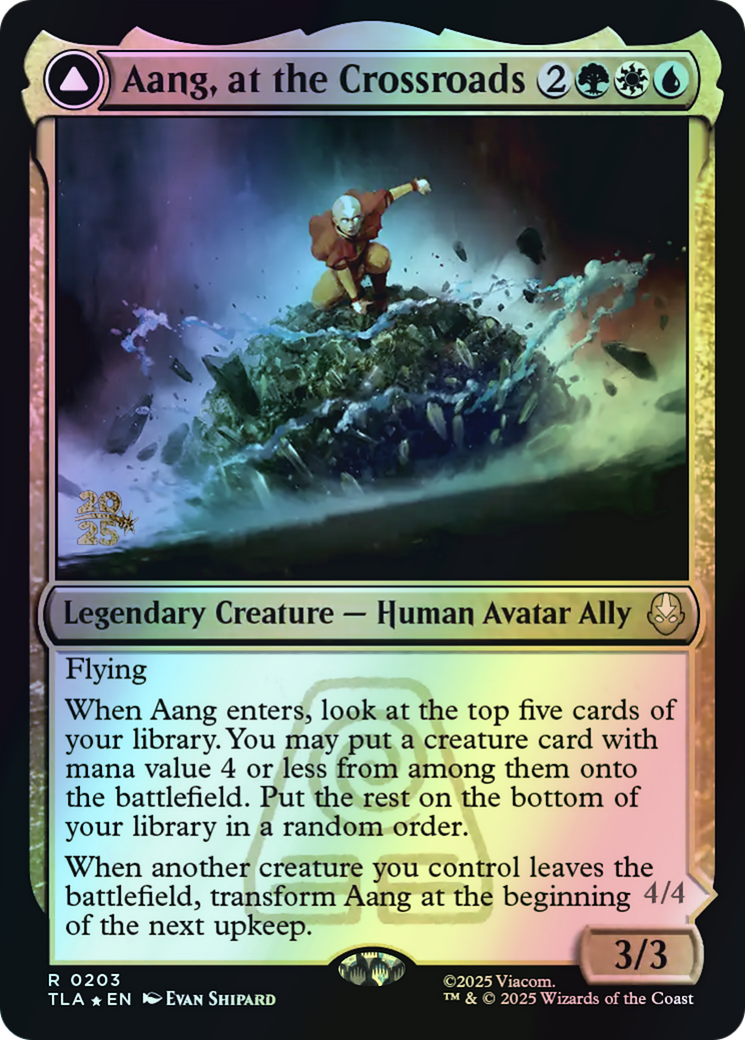 Aang, at the Crossroads // Aang, Destined Savior (PTLA) #203s [EN/F] s/o