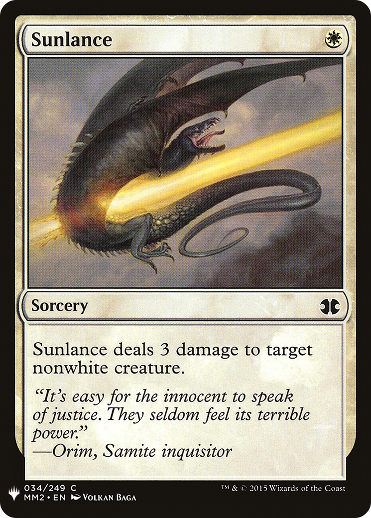 Sunlance (PLST) #MM2-34 [EN/N] s/o