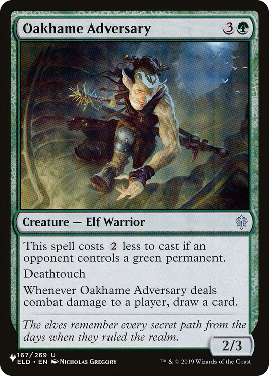 Oakhame Adversary (PLST) #ELD-167 [EN/N] s/o