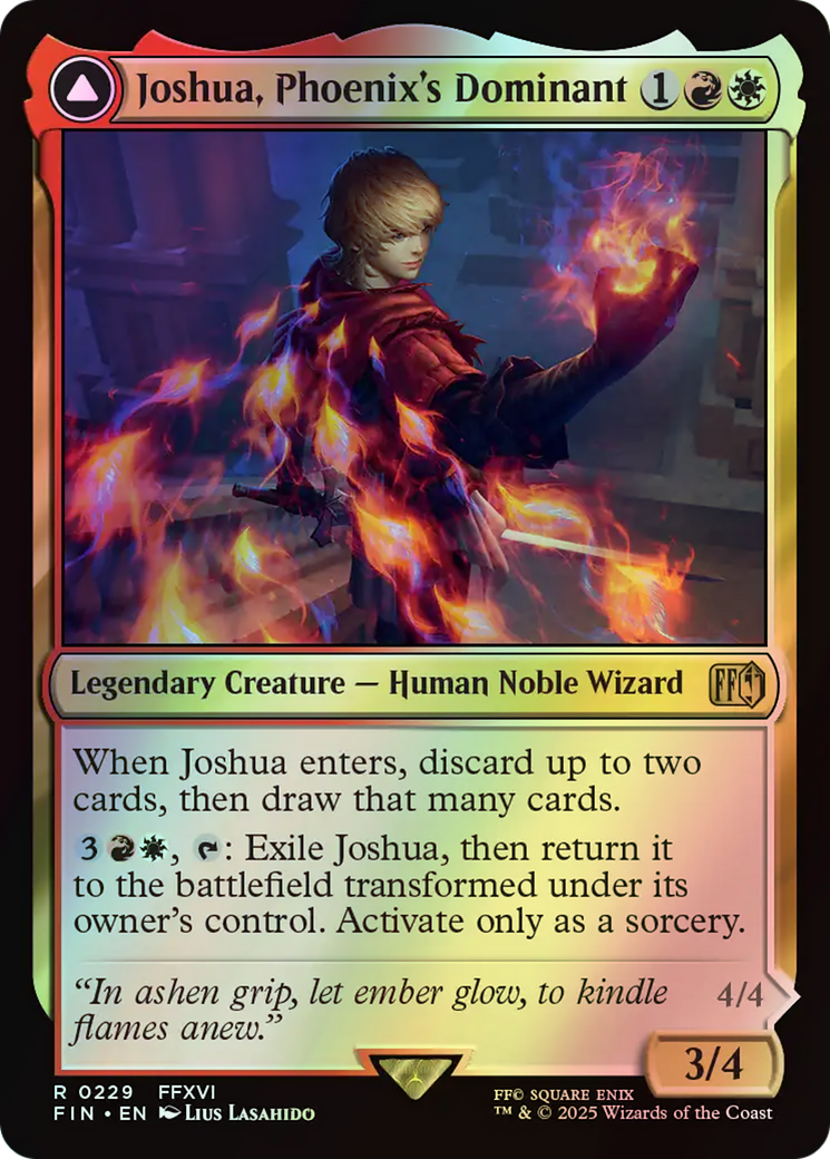 Joshua, Phoenix's Dominant // Phoenix, Warden of Fire (FIN) #229 [EN/F] s/o
