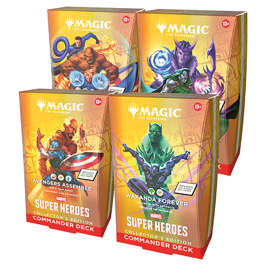 [PRE-ORDER] Magic: The Gathering - Marvel Super Heroes Commander - Collector's Edition Set (All 4 Decks)