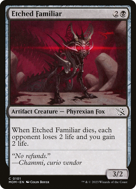 Etched Familiar (MOM) #101 [EN/N] s/o