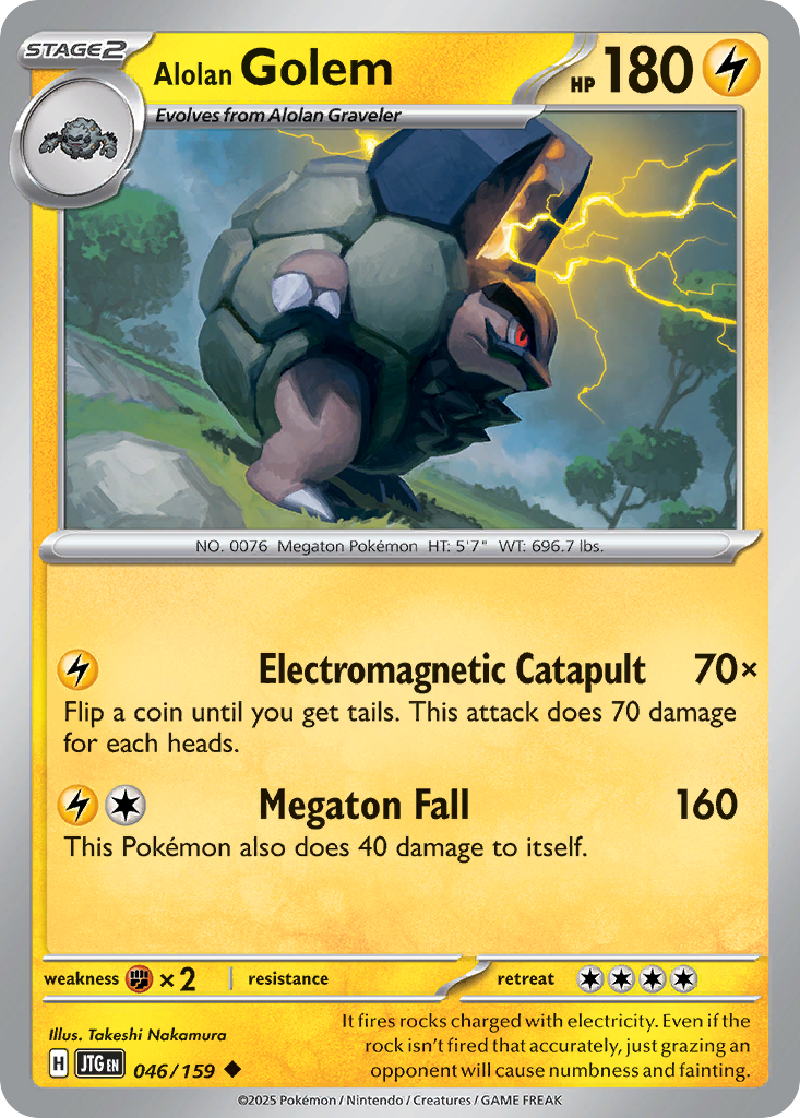 Alolan Golem (JTG) #046 [EN/N] s/o