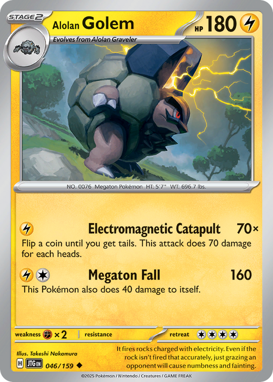 Alolan Golem (JTG) #046 [EN/N] s/o