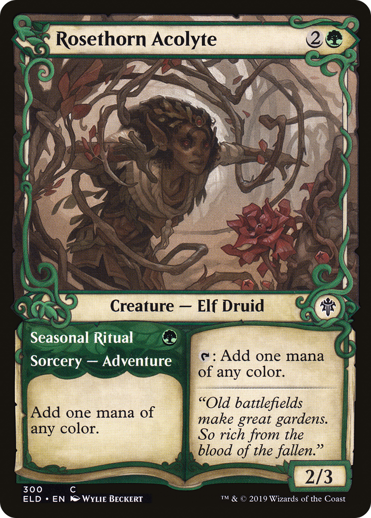 Rosethorn Acolyte // Seasonal Ritual (ELD) #300 [EN/N]