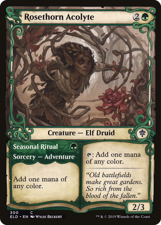 Rosethorn Acolyte // Seasonal Ritual (ELD) #300 [EN/N]
