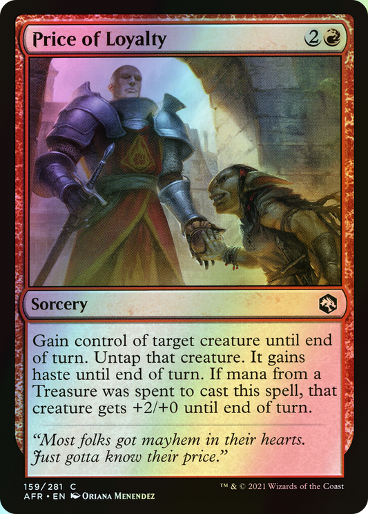 Price of Loyalty (AFR) #159 [EN/F] s/o