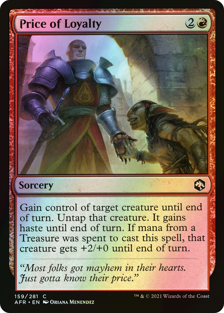 Price of Loyalty (AFR) #159 [EN/F] s/o