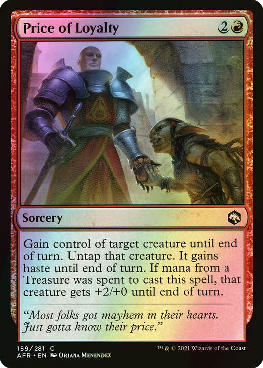 Price of Loyalty (AFR) #159 [EN/F] s/o